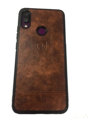 redmi note 7 pro leather look mobile back cover