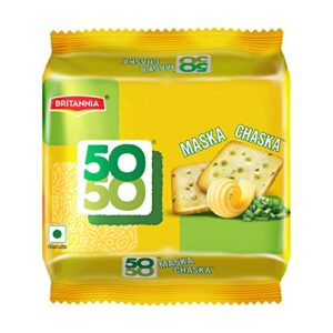 buy Britannia 50-50 Maska Chaska Salted Biscuits at lowest guranted price