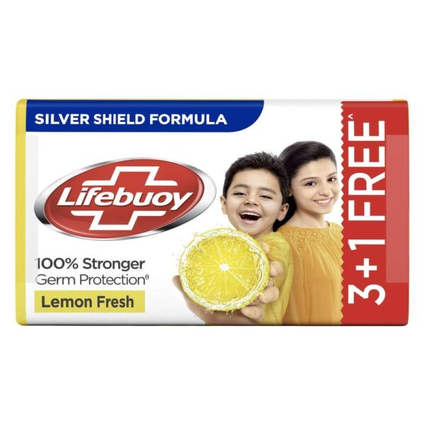 buy Lifebuoy Lemon Fresh 100% Stronger Germ Protection Soap Bar, 125 g at guaranteed low and best price