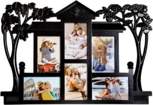 buy Wood Photo Frame (Black, 6 Photos) at guaranteed low price