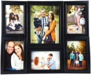 buy Wood Photo Frame (Black, 6 Photos) at guaranteed lowest price
