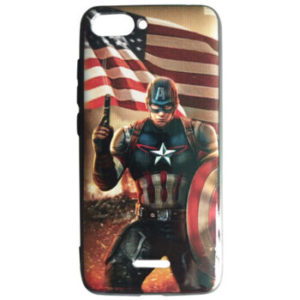 buy Printed Captain America Slim Light Weight Hard Mobile Case Back Cover Compatible for Xiaomi Redmi 6A at guaranted lowest price