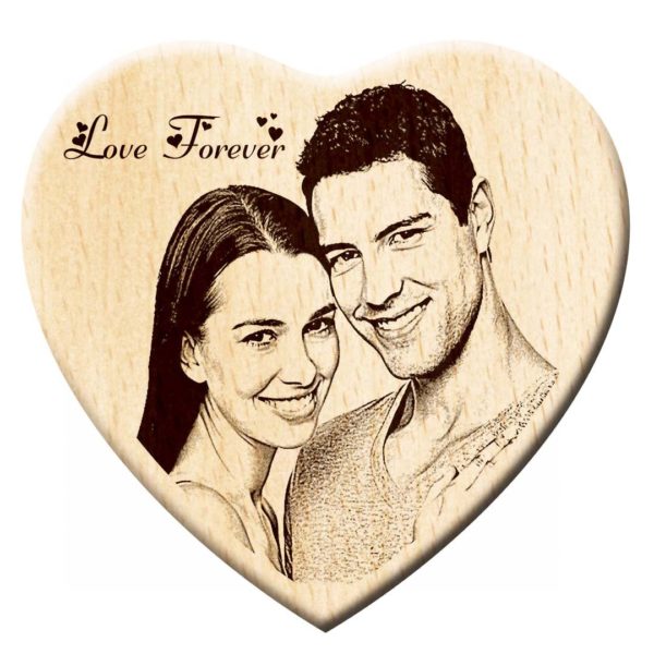 buy Heart Shaped Wooden Engraved at guaranteed lowest price