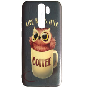 buy Life begins after coffee Printed Hard Back Cover Case Compatible for Mi Redmi Note 8 Pro at guaranted lowest price