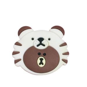 buy cute designer bear face silicon mobile phone holder pop socket at guaranteed lowest price