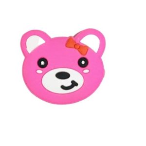 buy cute designer dog fox bear face silicon mobile phone holder pop socket red at guaranteed lowest price