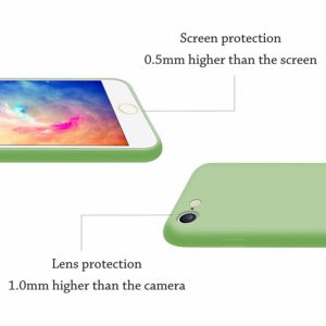 buy Liquid Silicone Gel Rubber Shockproof Candy Phone Cases for Apple iPhone 7/8/SE 2020 at guaranteed lowest price