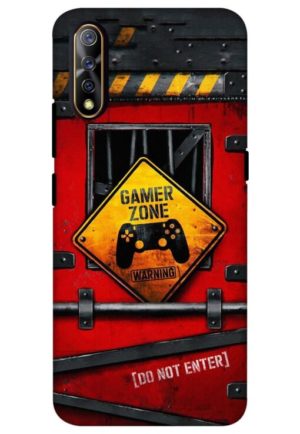 amer zone do not enter printed mobile back case cover for vivo s1, vivo z1x