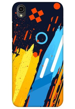android 10 theme printed mobile back case cover for vivo y90, vivo y91i