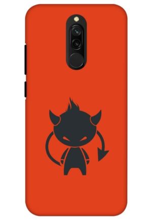angry girl printed designer mobile back case cover for redmi 8