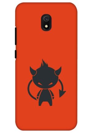 angry girl printed designer mobile back case cover for redmi 8a