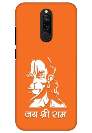 angry hanuman ji printed designer mobile back case cover for redmi 8