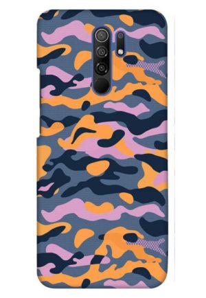 army militry pattern printed designer mobile back case cover for redmi 9 prime - poco m2