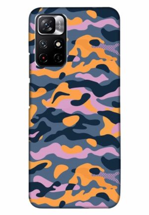army militry pattern printed designer mobile back case cover for xiaomi redmi note 11t 5g - poco M4 pro 5g