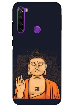 beautifull budha vector printed designer mobile back case cover for redmi note 8