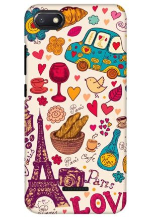 beautifull paris love printed designer mobile back case cover for Xiaomi Redmi 6a