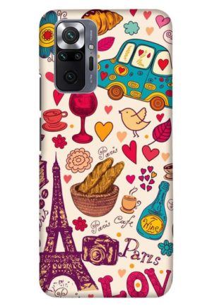 beautifull paris love printed designer mobile back case cover for Xiaomi redmi note 10 pro - redmi note 10 pro max
