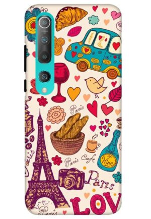 beautifull paris love printed designer mobile back case cover for mi 10 5g - mi 10 pro 5G