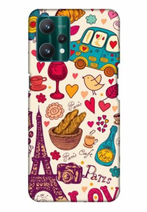 beautifull paris love printed mobile back case cover for realme Realme 9 4G - Realme 9 Pro Plus 5G - Realme 9 pro