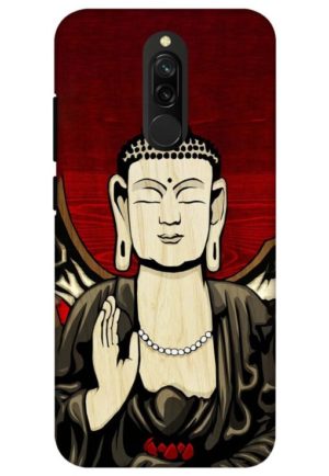bhuddha printed designer mobile back case cover for redmi 8