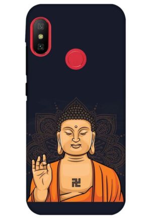 bhudha vector printed designer mobile back case cover for Xiaomi Redmi 6 pro