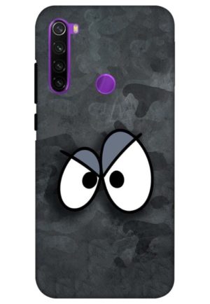 big eyes cute smiley printed designer mobile back case cover for redmi note 8