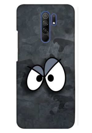 big eyes printed designer mobile back case cover for redmi 9 prime - poco m2