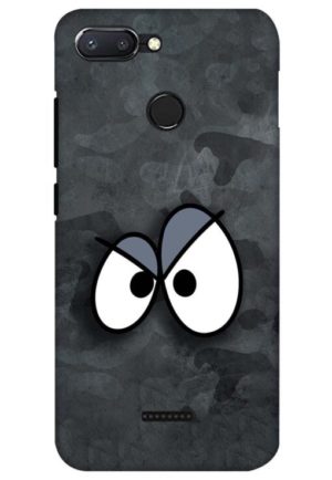 big eyes smiley printed designer mobile back case cover for Xiaomi Redmi 6