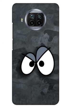 big eyes smiley printed designer mobile back case cover for mi 10i
