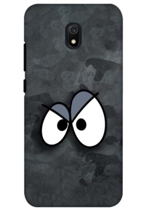 big eyes smiley printed designer mobile back case cover for redmi 8a