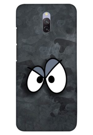 big eyes smiley printed designer mobile back case cover for redmi 8a dual