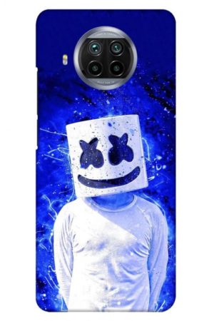blue marshmello printed designer mobile back case cover for mi 10i