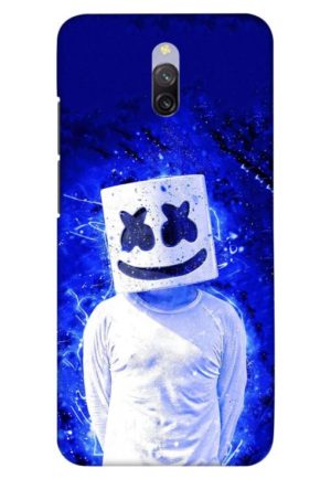 blue marshmello printed designer mobile back case cover for redmi 8a dual