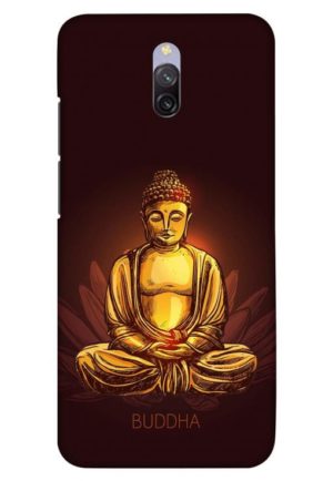 brown bhuddha printed designer mobile back case cover for redmi 8a dual