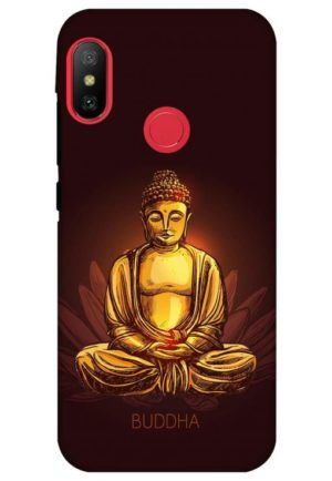 brown budha printed designer mobile back case cover for Xiaomi Redmi 6 pro