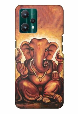 brown ganpati printed mobile back case cover for realme Realme 9 4G - Realme 9 Pro Plus 5G - Realme 9 pro