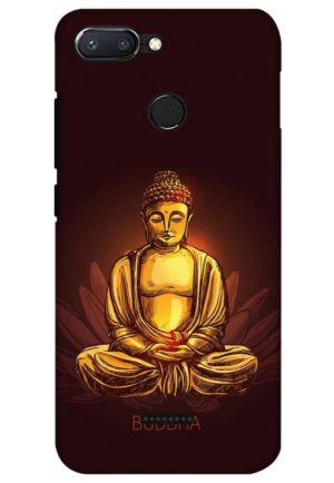 brown golden bhuddha printed designer mobile back case cover for Xiaomi Redmi 6