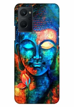 buddha painting printed mobile back case cover for realme 9i