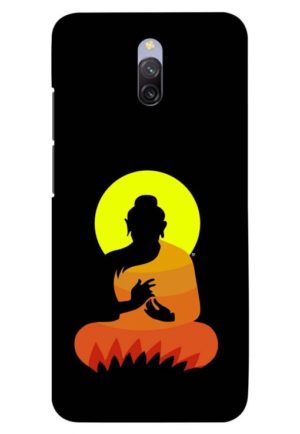 budha art printed designer mobile back case cover for redmi 8a dual