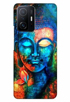 budha painting printed designer mobile back case cover for mi 11t - 11t pro