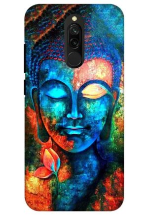budha painting printed designer mobile back case cover for redmi 8