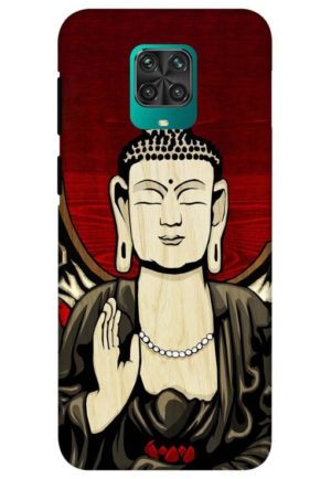 budha printed designer mobile back case cover for redmi note 9 pro