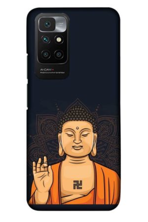 budha vector printed designer mobile back case cover for Xiaomi redmi 10 Prime