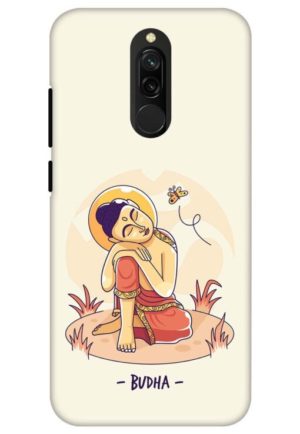budha vector printed designer mobile back case cover for redmi 8