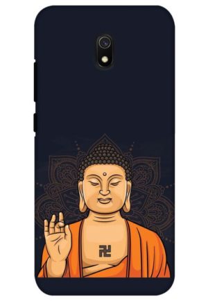 budha vector printed designer mobile back case cover for redmi 8a