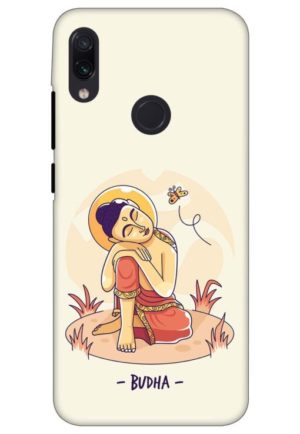budha vector printed designer mobile back case cover for redmi note 7