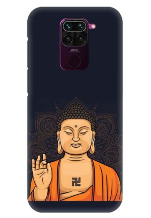 budha vector printed designer mobile back case cover for redmi note 9