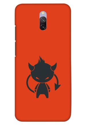 cute angry girl printed designer mobile back case cover for redmi 8a dual