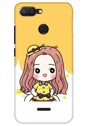 cute baby girl printed designer mobile back case cover for Xiaomi Redmi 6