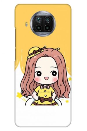 cute baby girl printed designer mobile back case cover for mi 10i
